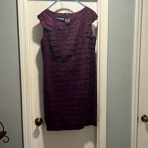London Times Purple Cocktail Dress. Worn Once.